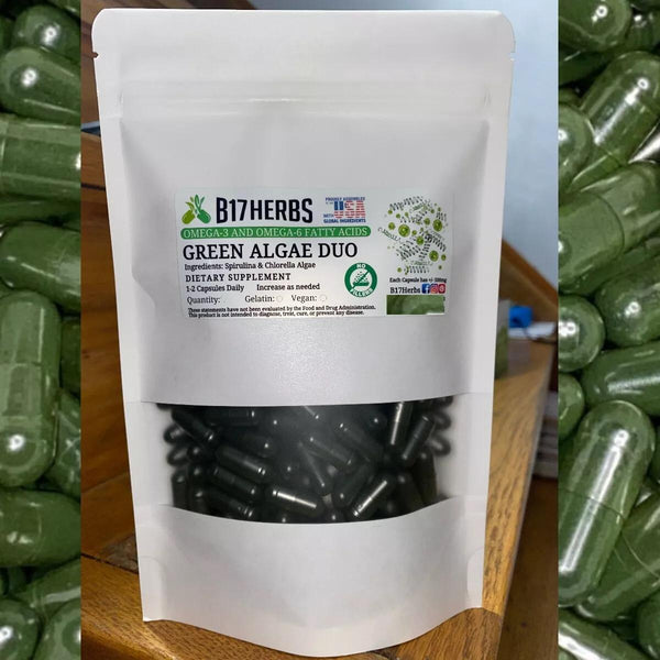 View of Pure Spirulina & Chlorella Capsules - Superfood - Green Algae Duo - 10 ...