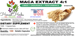 Maca Extract -[L]ibido plus [E]ndurance & [P]erformance - 525mg, 100  Caps