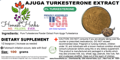 Turkesterone Powder Extract 10:1 from Ajuga Turkestanica - 2% Pure Turkesterone - Extra Strength, 100 grams