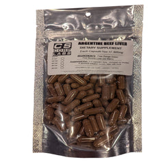 Argentine Beef Liver - Grass Fed Gluten Free - 100 Veggie Caps, 600mg
