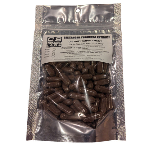 Cistanche Tubulosa 10:1 Extract Caps - 10x Strength - 100 Veggie Caps