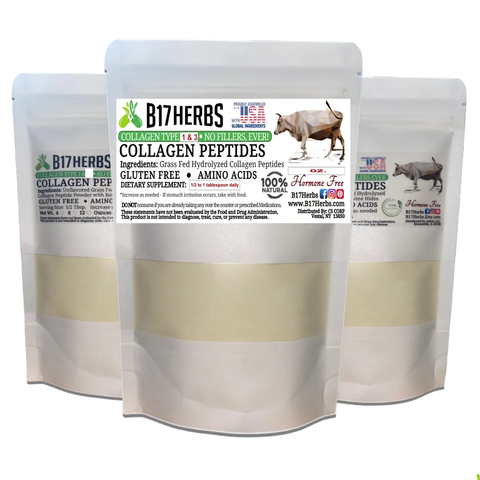 Collagen Peptide Powder | Grass Fed | Bovine | Type I & III | Protein | Amino Acids | Joints | Hair | Skin | Teeth | Smoothies | Bulk Purchase