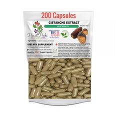 Cistanche Tubulosa 10:1 Extract Caps - 10x Strength - 200 Veggie Caps