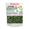 Image of Chlorella Veggie Capsules (Binder) - Superfood - Green Algae - 50 or 100 Caps, 500mg