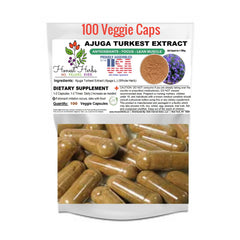 Ajuga Turkest Extract - [A]ntioxidant, Supports Lean [M]uscle Mass, [I]mmune Function & Focus - Honest Herbs 100 Veggie Caps (500mg)