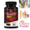 Image of Cherry Fields Tart Cherry Extract 1000 MG Uric Acid Lowering Formula - Premium Cleanse & Flush - Joint Pain Relief - USA Made